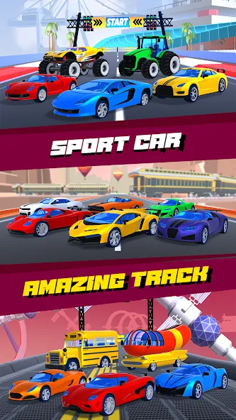 Car Race 3D - Racing Master (С  3D  Гонки на автомобилях 3D) [МОД Меню] APK Android Screenshot 3