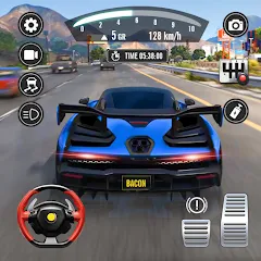 Traffic Driving Car Simulator (Трафик вождения автомобиля симулятор) [МОД Все открыто] APK Android