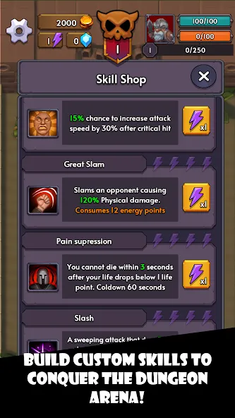 Dungeon Arena (Данжен Арена) [МОД Все открыто] APK Android Screenshot 4