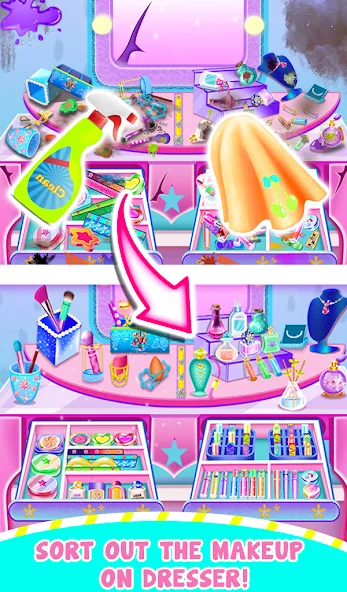 ASMR Makeup Kit-Cleaning Games (АСМР набор для макияжа) [МОД Бесконечные монеты] APK Android Screenshot 2