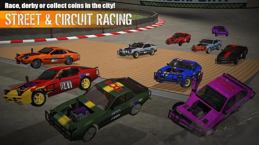 Demolition Derby 3 (Демолиция Дерби 3) [МОД Бесконечные монеты] APK Android Screenshot 3