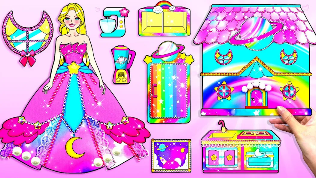 Doll Dress Up Makeup Girl Game (Чиби кукла одевает девушку игры) [МОД Бесконечные монеты] APK Android Screenshot 5