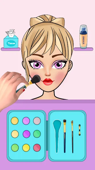 DIY Paper Princess Doll Games (Ди пейпер принцесс кьют доллс) [МОД Меню] APK Android Screenshot 2