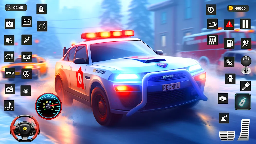 Police Car Kids Driving Game (Кидс Полис Геймс) [МОД Mega Pack] APK Android Screenshot 1
