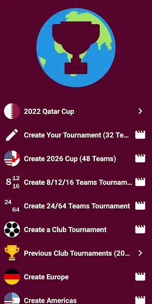 World Soccer Simulator 2022 (Чемпионат мира по калькулятору) [МОД Mega Pack] APK Android Screenshot 1