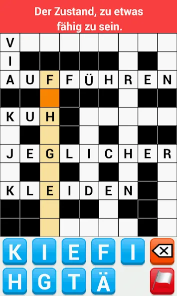 Kreuzworträtsel Deutsch [МОД Unlocked] APK Android Screenshot 1