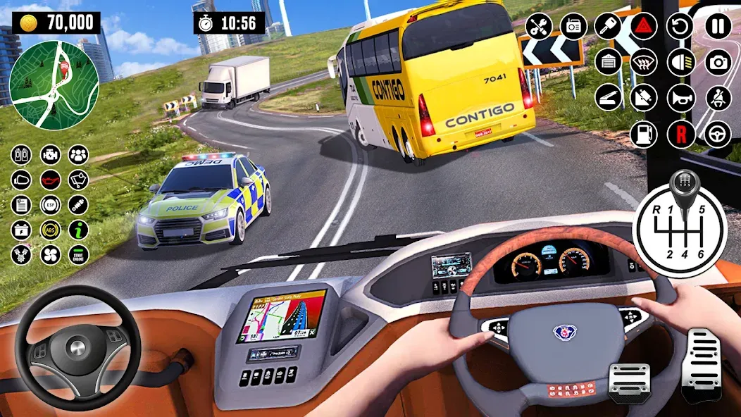 Bus Driving School : Bus Games [МОД Много денег] APK Android Screenshot 4