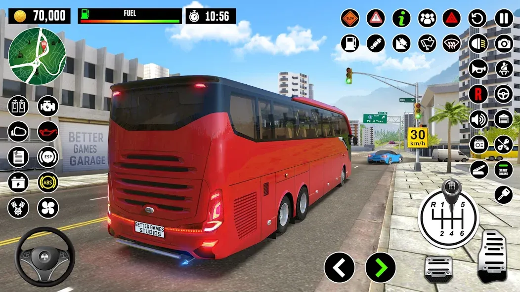 Bus Driving School : Bus Games [МОД Много денег] APK Android Screenshot 5