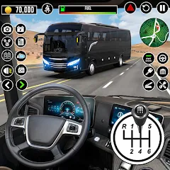 Bus Driving School : Bus Games [МОД Много денег] APK Android