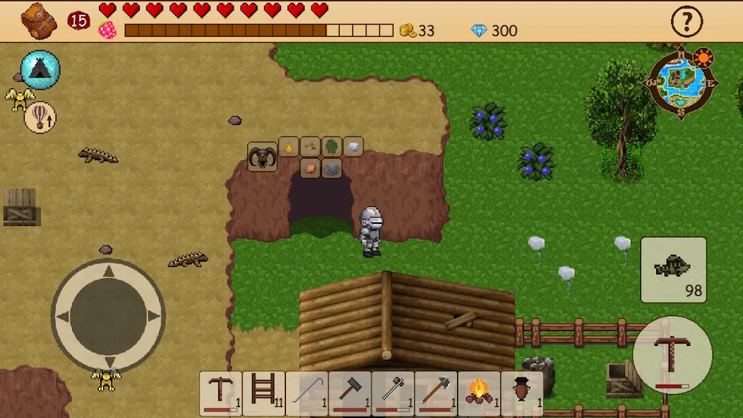 Survival RPG: Open World Pixel (Сурвайвл РПГ) [МОД Бесконечные монеты] APK Android Screenshot 1