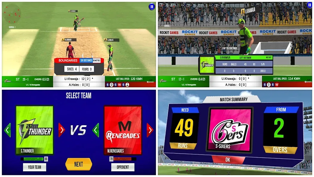 Aussie T20 Cricket Game 2023 [МОД Меню] APK Android Screenshot 4
