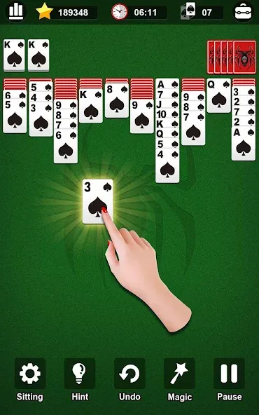 Spider Solitaire [МОД Все открыто] APK Android Screenshot 1