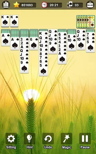Spider Solitaire [МОД Все открыто] APK Android Screenshot 3