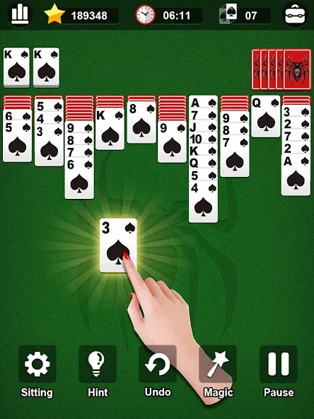 Spider Solitaire [МОД Все открыто] APK Android Screenshot 5