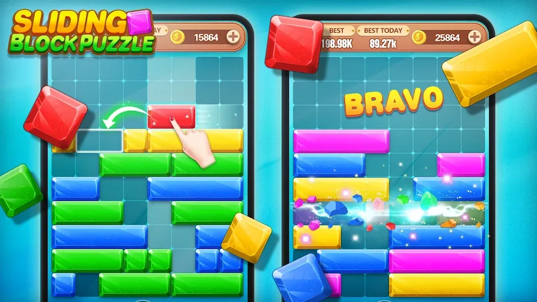 Block Crush - Puzzle Game [МОД Mega Pack] APK Android Screenshot 2