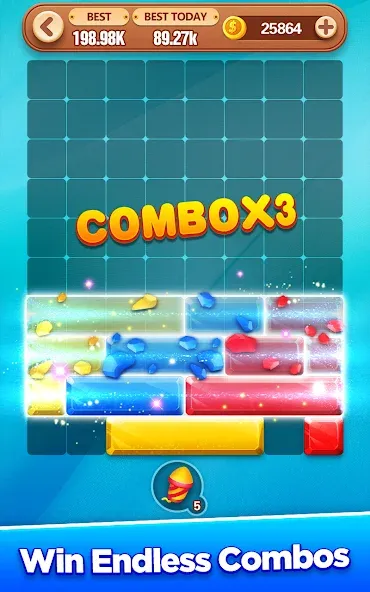 Block Crush - Puzzle Game [МОД Mega Pack] APK Android Screenshot 5