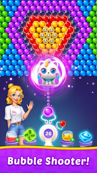 Bubble Shooter Home [МОД Бесконечные монеты] APK Android Screenshot 1