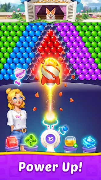 Bubble Shooter Home [МОД Бесконечные монеты] APK Android Screenshot 2