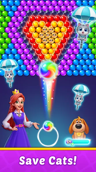 Bubble Shooter Kingdom [МОД Unlocked] APK Android Screenshot 4
