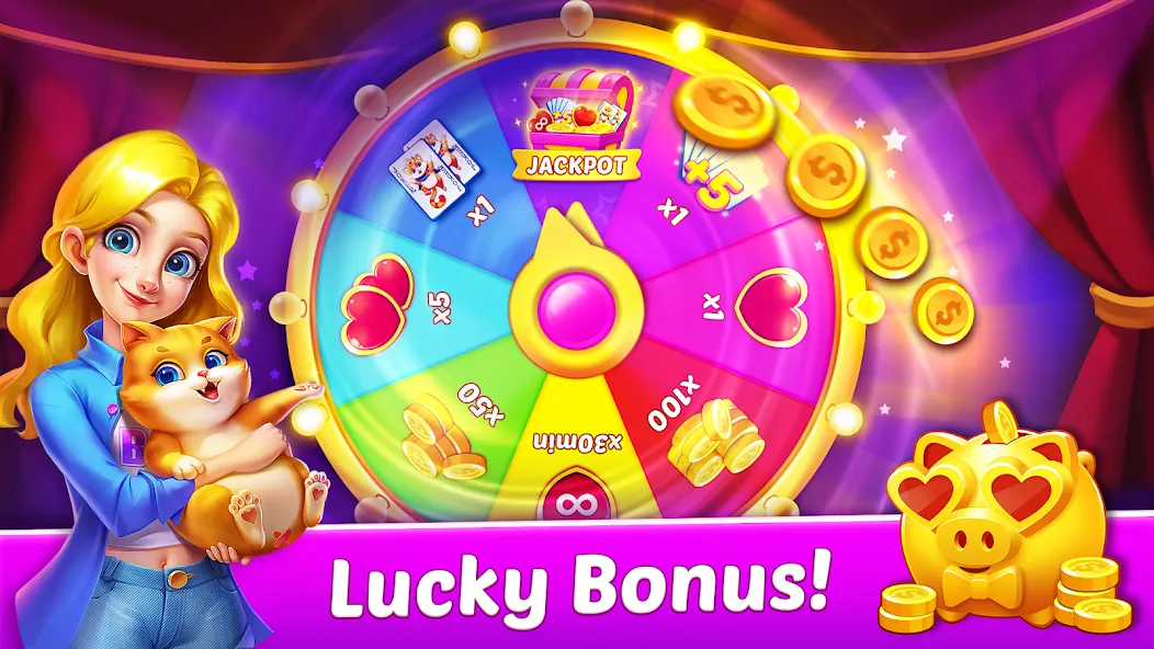 Solitaire Tripeaks Diary [МОД Mega Pack] APK Android Screenshot 2