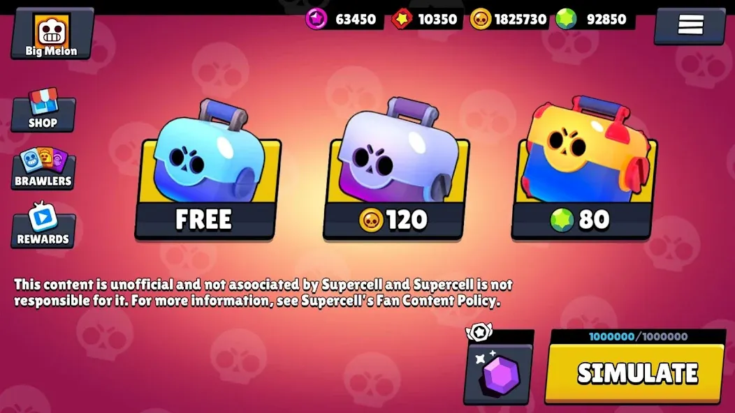 Box Simulator for Brawl Stars [МОД Mega Pack] APK Android Screenshot 1