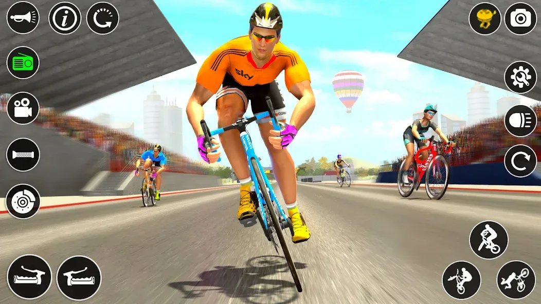 BMX Cycle Race 3d Cycle Games (гонка на велосипедах 3D игры на велосипеде) [МОД Меню] APK Android Screenshot 2