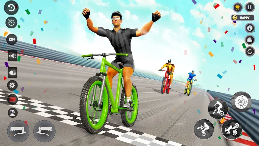 BMX Cycle Race 3d Cycle Games (гонка на велосипедах 3D игры на велосипеде) [МОД Меню] APK Android Screenshot 3