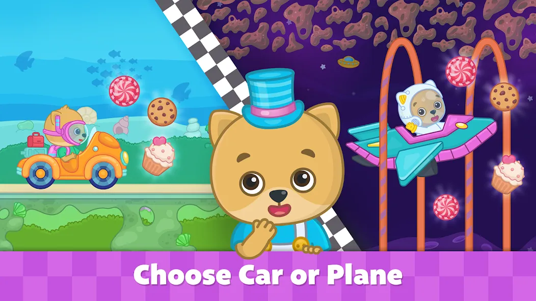 Bimi Boo Car Games for Kids [МОД Premium] APK Android Screenshot 3