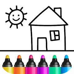 Bini Drawing for Kids Games (Бини) [МОД Mega Pack] APK Android