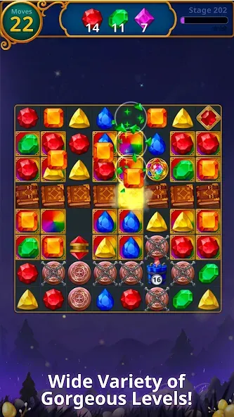 Jewels Magic: Mystery Match3 (Джуэлс Мэджик) [МОД Mega Pack] APK Android Screenshot 5