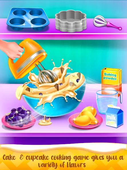 Cake Maker Cooking Cake Games (Кейк Мейкер кулинарные игры на приготовление тортов) [МОД Меню] APK Android Screenshot 4