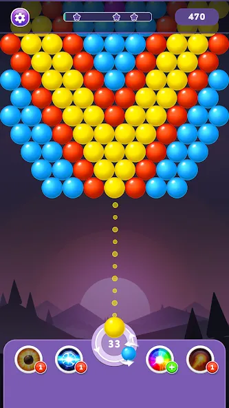 Bubble Shooter Rainbow [МОД Premium] APK Android Screenshot 2