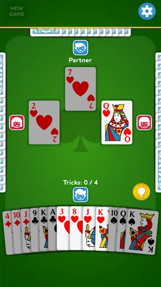 Spades - Card Game (Спейдс) [МОД Меню] APK Android Screenshot 1