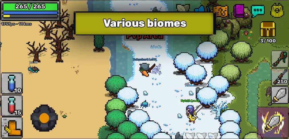 Pixil - MMORPG 2D ONLINE RPG (Пиксил) [МОД Mega Pack] APK Android Screenshot 3