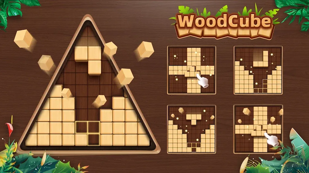 WoodCube - Woody Puzzle (ВудКуб) [МОД Premium] APK Android Screenshot 1