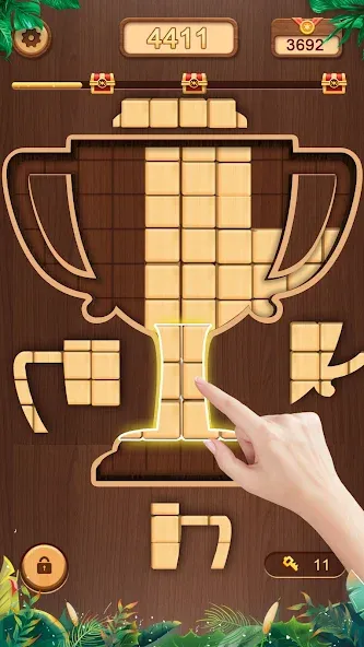 WoodCube - Woody Puzzle (ВудКуб) [МОД Premium] APK Android Screenshot 5