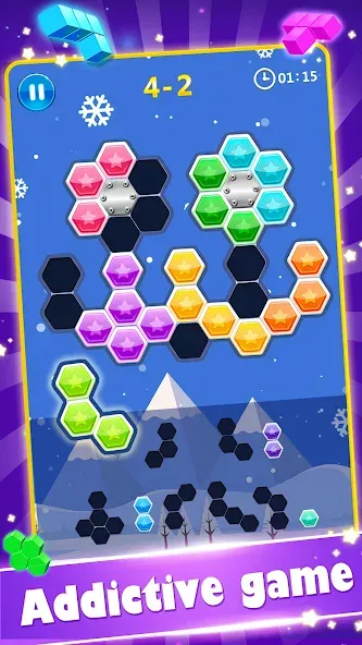 Block Gems: Block Puzzle Games (Блок драгоценные камни) [МОД Все открыто] APK Android Screenshot 3