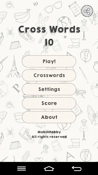CrossWords 10 (Кроссворды 10) [МОД Unlocked] APK Android Screenshot 1