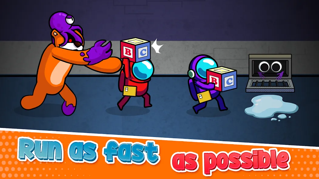 Survivor In Rainbow Monster (Сурвайвер Ин Рейнбоу Монстер) [МОД Бесконечные монеты] APK Android Screenshot 4