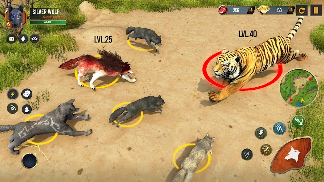 Wild Wolf Simulator Wolf Games [МОД Mega Pack] APK Android Screenshot 4
