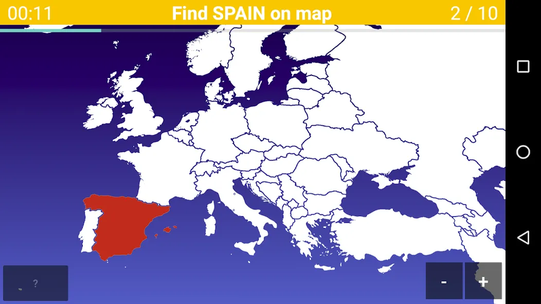 Europe Map Quiz - European Cou [МОД Все открыто] APK Android Screenshot 1