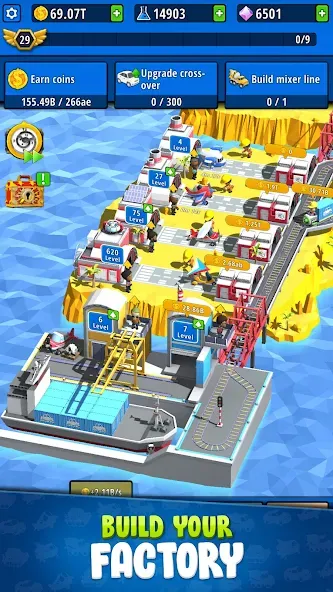Idle Inventor - Factory Tycoon (Айдл Инвентор) [МОД Mega Pack] APK Android Screenshot 1