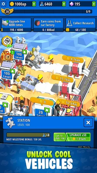 Idle Inventor - Factory Tycoon (Айдл Инвентор) [МОД Mega Pack] APK Android Screenshot 2