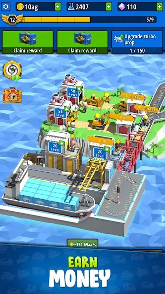Idle Inventor - Factory Tycoon (Айдл Инвентор) [МОД Mega Pack] APK Android Screenshot 4