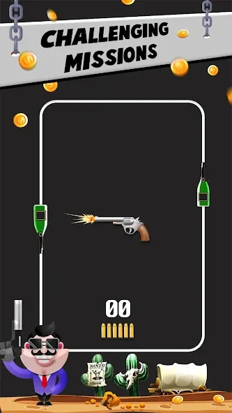 Bottle Shooting VS Gun [МОД Unlocked] APK Android Screenshot 1