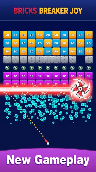 Bricks Breaker Joy (Брикс Брейкер Джой) [МОД Unlocked] APK Android Screenshot 2