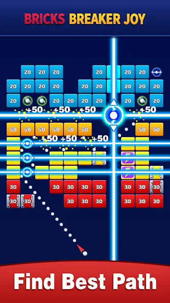 Bricks Breaker Joy (Брикс Брейкер Джой) [МОД Unlocked] APK Android Screenshot 4