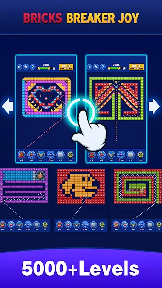 Bricks Breaker Joy (Брикс Брейкер Джой) [МОД Unlocked] APK Android Screenshot 5