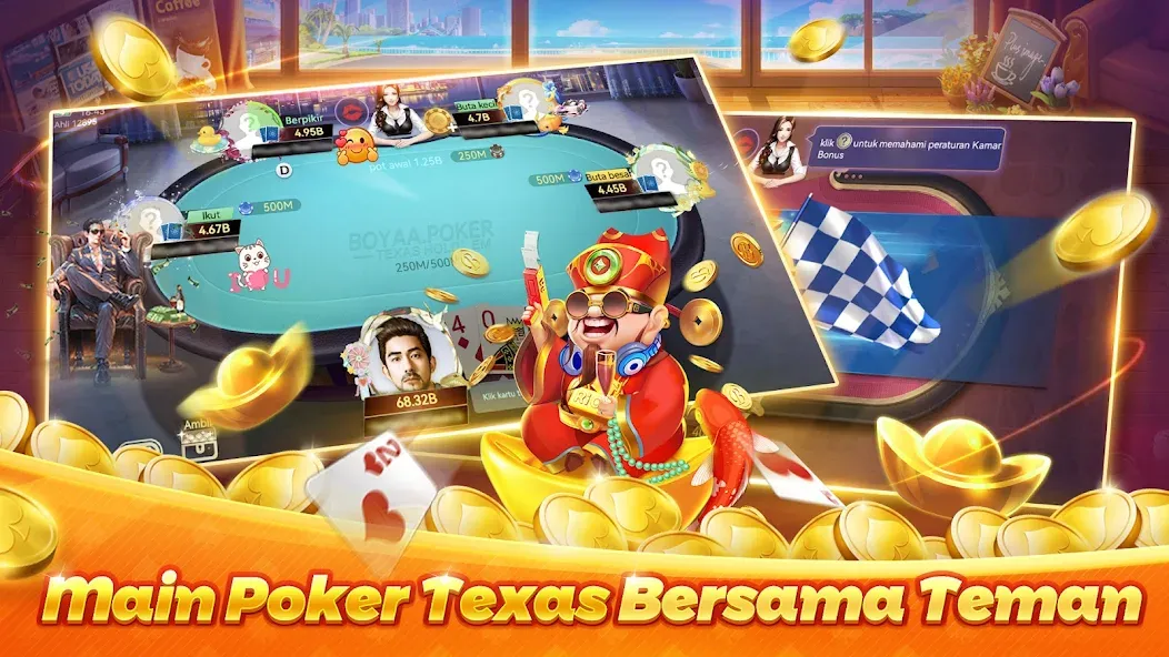 Poker Texas Boyaa (Покер Техас Бояа) [МОД Все открыто] APK Android Screenshot 2