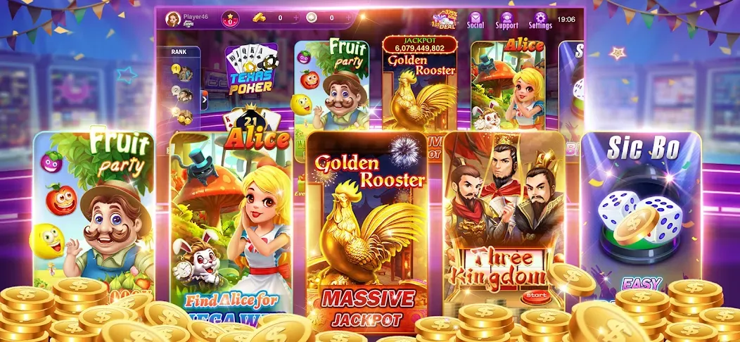 Happy Poker Slots (Хэппи Покер Слоты) [МОД Все открыто] APK Android Screenshot 3